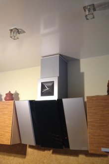 Tubo de la campana en la cocina