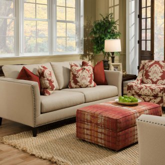 Sofa beige Art Nouveau