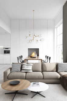 Sofa sudut berwarna kuning