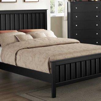 Black bed IKEA