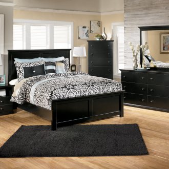 Black MDF bed