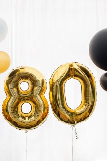 80. doğum günü dekoru