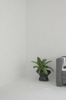 أرضية بيضاء وأبواب بنية