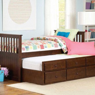 Pull-out bed for two children