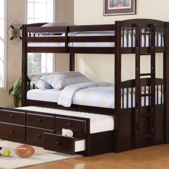 Pull-out bed with drawer