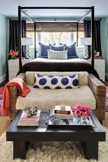 Wicker sofa for the bedroom