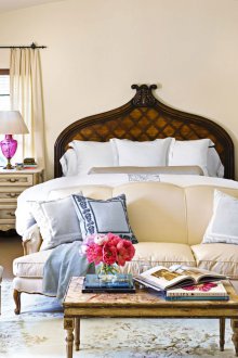 Sofa for bedroom in provence style