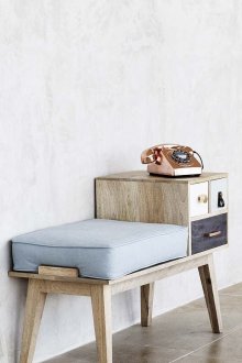Sofa with drawer in the hallway