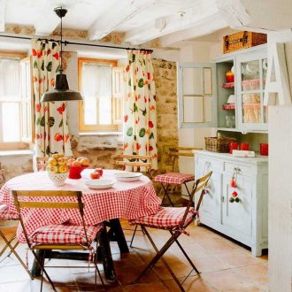 Curtains for summer cottages