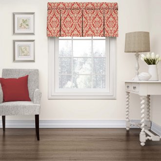 Curtains for summer cottages red