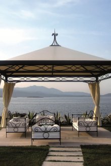 Metall Pavillon mit einem schicken Look
