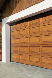 Wood roller shutter gates