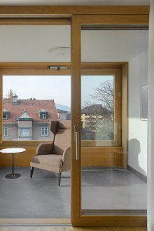 Design of a balcony door in the house