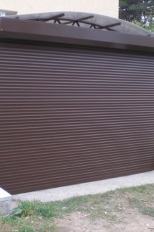 Overhead gates with roller shutters