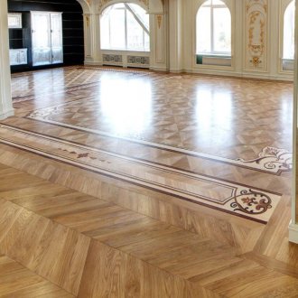 Abeto em parquet artístico