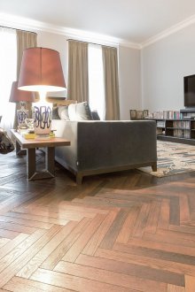 Parquet espinha de carvalho