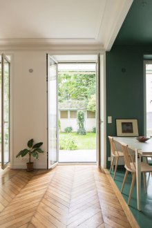 Árvore de Natal em parquet vintage