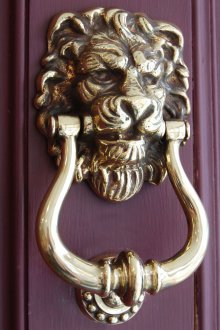 Sonnette en forme de lion