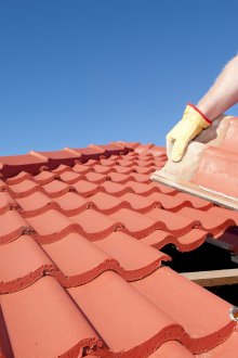Riparazione di una piastrella di sabbia