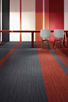 Alfombra baldosa roja