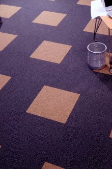 Azulejo de alfombra azul