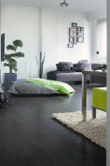 Stratifié noir de style scandinave