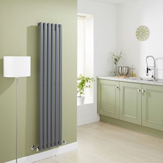 Radiador vertical gris