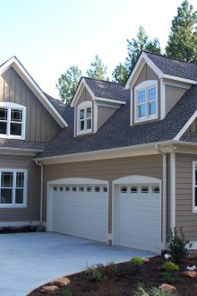 Brown ship siding
