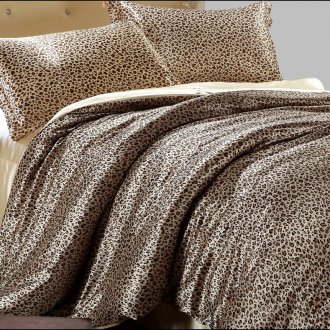 Silk Leopard Print Bedding