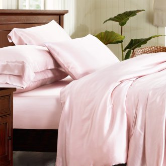Plain silk bedding