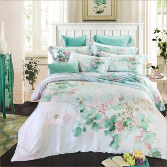 Pastel-colored silk bedding