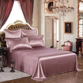 Pink silk bedding