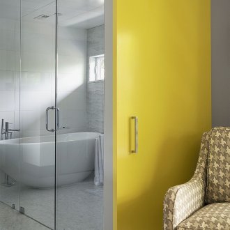 Sarı banyo kapı