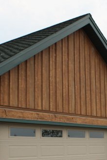 Fiber cement siding for the garage