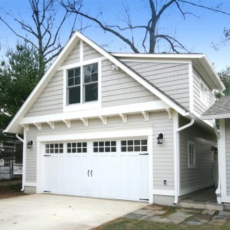 Facing with fiber cement siding