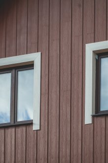Fiber cement vertical siding
