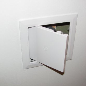 Plumbing hatch plastic