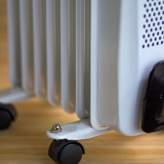 Castor floor radiator