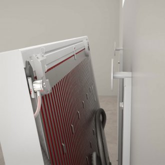 Connexion d'un radiateur en polymère