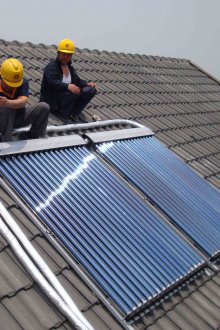 Installation de capteurs solaires