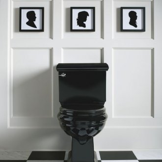 Toilet bowl compact black