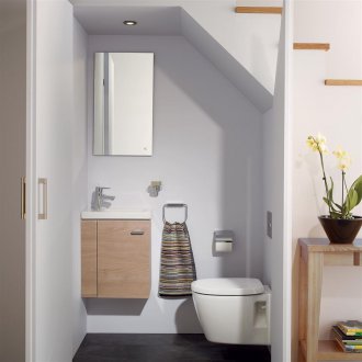 Compact toilet in the house
