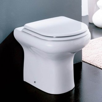 Floor-mounted toilet compact