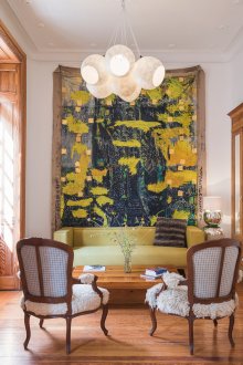 Feng shui tarafından kumaş resim