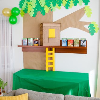 Decor from paper in the nursery