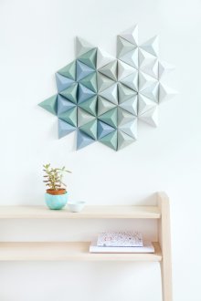 Paper painting on the wall