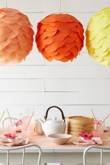Paper chandelier