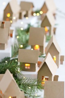 Christmas paper decor for home