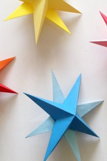 Paper stars for home