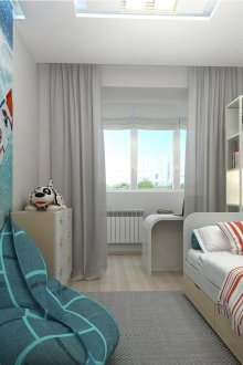 Bir çocuk için bir odada duvar resmi